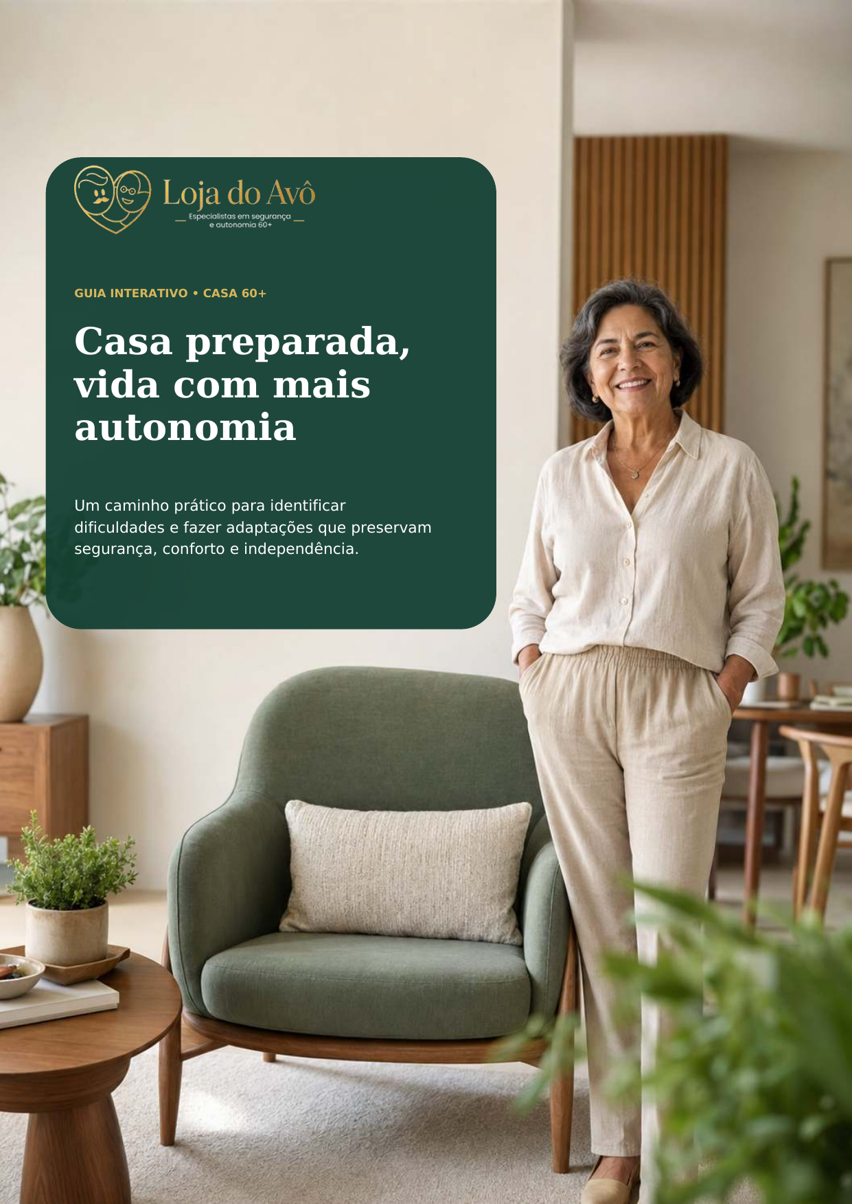 Capa do guia Casa Preparada, vida com mais autonomia