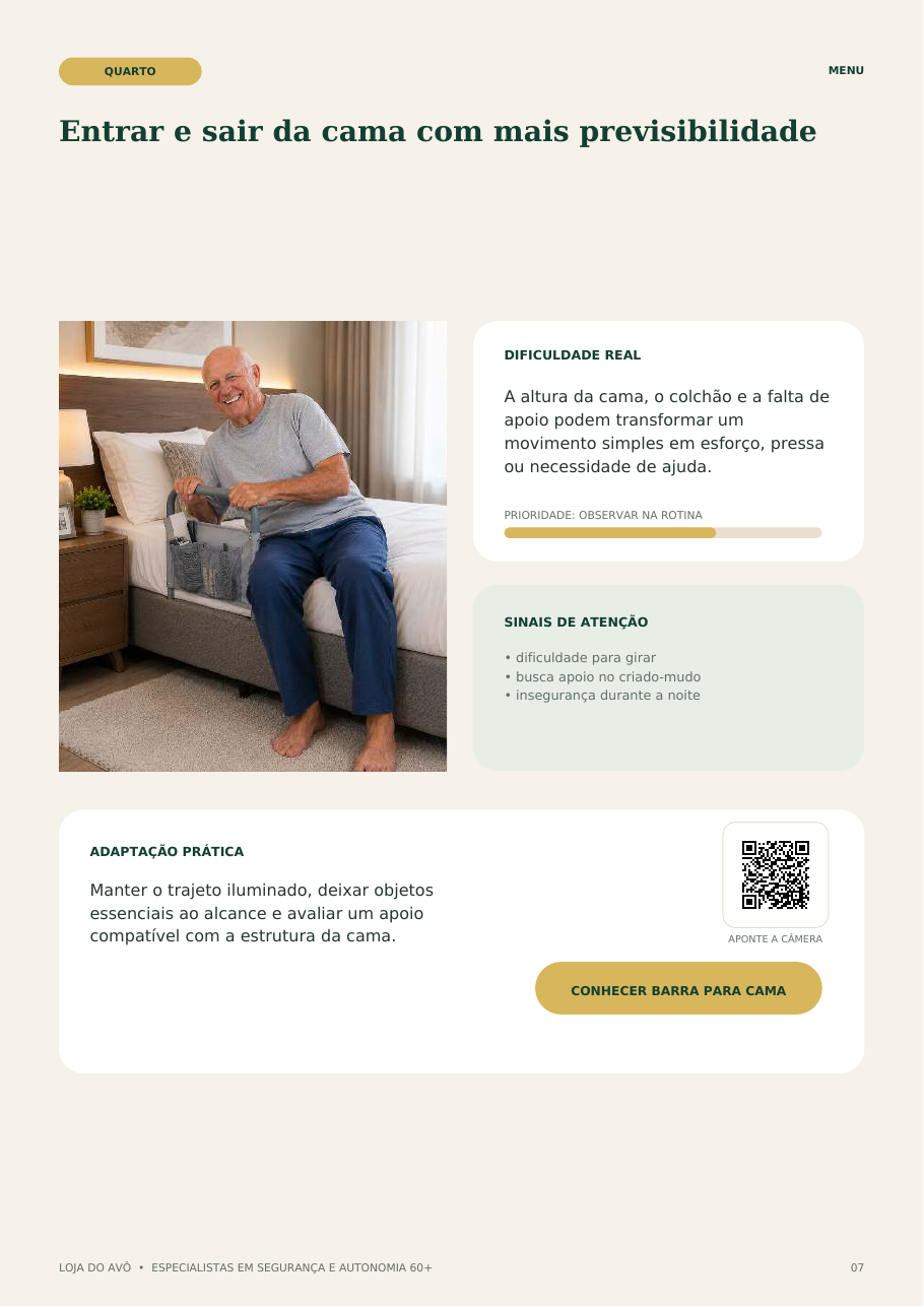 Orientações para o quarto